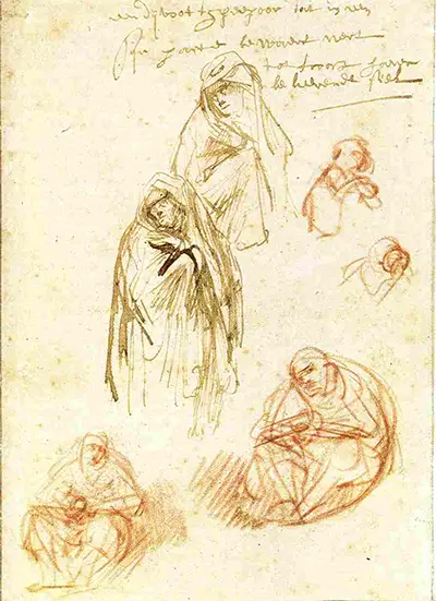 Studies of Grieving Marys Rembrandt